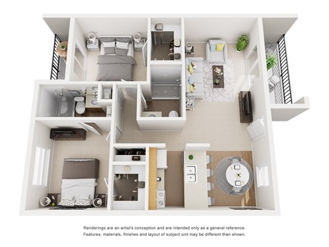 D Floor Plan at Ascent on Spence, Arizona
